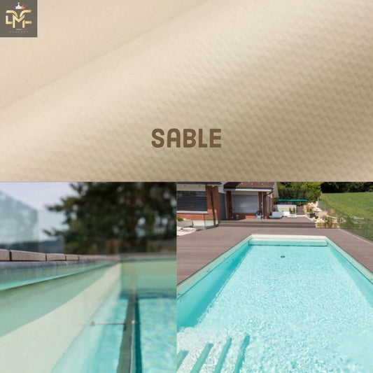Liner piscine PVC armé 150/100e Uni avec vernis Renolit Alkorplan 2000 SABLE Ma boutique